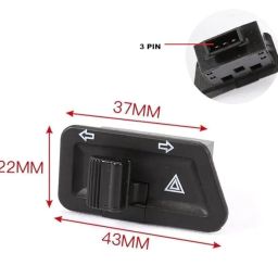 Maa ev Universal Indicator With Parking Hazard Switch Four indicator parking image 3