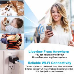 IFITech Wireless Spy Camera, Hidden WiFi Camera with Live View - Video Audio Recording - HD 1080P Spy Camera Charger - Home/Office Security Camera - App Control (Android & iOS)【2024 Upgraded Version】 image 3