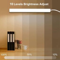 Hoteon Under Cabinet Light, LED Closet Light With 3 Color Modes(3000K/4000K/5700K), 10 Level Brightness, 7W Usb Plug Batten Light, Counter Light image 2