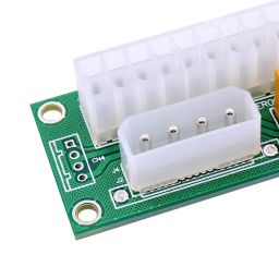 Pi+® (PiPlus®) Synchronous Power Board Dual PSU Multiple Power Supply Adapter, Add2PSU ATX 24 Pin to Molex 4 Pin Connector Dual Synchronous Boot Card for BTC/Bitcoin Mining image 5
