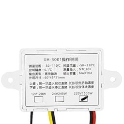 SP Electron Pack of 1 Pcs W-3001 220 Volts AC Input Voltage Temperature Controller W-3001 Incubator Thermostat Control Probe, Incubator Temperature Controller. image 5