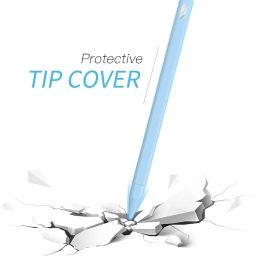 Meyaar Silicone Case for Apple Pencil 2nd Generation with Nib Cap Protect & Enhance Your Apple Pencil with Our Silicone Cover Compatible with iPad & ipad Pro 11,12.9 inch (Sky Blue) image 1