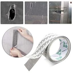 Hocimit Mosquito net patch repair TAPE | Strong Adhesive & Waterproof Window Mosquito net Covering Mesh Tape for Door Tears Holes Screen Patch Repair (200Cm X 5CM) (Multicolor) image 5