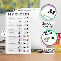 Anshez Reusable and Detachable My Chore Chart for Kids and Adults Daily to Do List Board, Reminder Board for Home and Office - Pack of 1 image 2