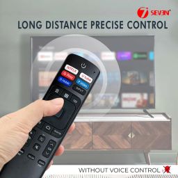 7SEVEN® Compatible with Vu Smart Tv Remote Control Suitable for Original 4K Android LED Ultra HD UHD Vu Tv Remote with Non Voice Feature Without Google Assistant image 5