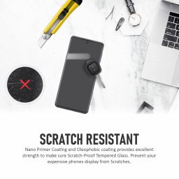 SupCares Military-Grade Gorilla Tempered Glass Screen Protector for Samsung Galaxy M31S, A51, A52, A52S and Galaxy A52 (6.5 Inch) With Installation Kit | Edge to Edge Coverage | Black image 4