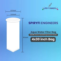 SPIRY FI ENGINEERS Aqua 5 Micron 4 Dia & 30 Length Size Water Purifier Filter Bag Suitable for Industrial Filtration image 2