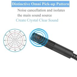 COOLCOLD USB Microphone for Noise Cancelling Windows and Mac, Professional PC Microphone Computer, Laptop, Desktop and Notebook, Plug and Play Mic (Black) image 2