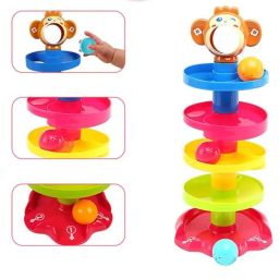 Toy Imagine Ramp Roll, Ball Drop and Roll Swirling Tower for Toddler|3 Puzzle Rattle Balls Non Toxic Material| StackToy for Kids Ages 3+: Interactive Fun Excitement (Roll Ball for Kids) image 5