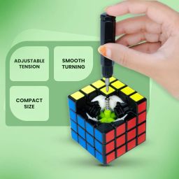 Cubelelo Drift 4x4 (Black) | Challenging Brain Teaser Puzzle Toy for Beginners and Advanced Players | Fast Speed Cube Optimized for Smooth Spinning (Multicolour) image 4