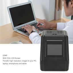 Digital Film Scanner, 22MP Adjustable Brightness Film and Slide Scanner with 2in LCD Screen, Convert 135 110 126Kpk for Super 8 Film Slides Negatives to Digital JPEG for PC Laptop Smartphone image 5