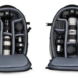 STRAPON Champion DSLR Backpack Camera Bag with Rain Cover Suitable for DSLR Camera with Lens 18 135 Lens-3 Nos 70-200 85mm, F1.8 Flash Battery, Charger Monopod Memory Card and Laptop 15.4inches image 1
