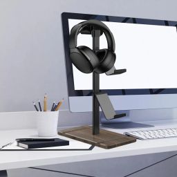 BNF®Gaming Headset Stand Display Stand Men Gift Multipurpose Table Gamepad Stand Brown|Video Games & Consoles | Video Game Accessories | Mounts & Stands|1x Game Headset Holder image 5