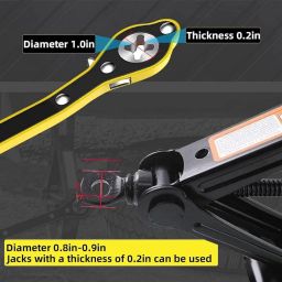 Flanxus Universal Car Jack Ratchet Wrench|360 Forward and Reverse knob Labor-Saving Design|Scissor Jack Lift Speed Handle Tool|Jack Lug Handle Tool|Tire Wheel Jack Wrench image 2