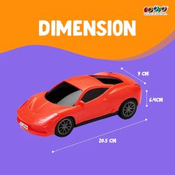 Gooyo GY-222CH Rechargeable Remote Control Car Toy | Red Color, Power Source: Lithium Rechargeable Battery for Car (Included) & 2xAA Battery for Remote Controller (Not Included) image 2