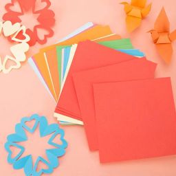 ECLET 5.5 x 5.5 Neon Origami Paper Pack of 100 Sheets (10 sheet x 10 color)Fluorescent Color Both Side Coloured For Origami, Scrapbooking, Project Work image 3