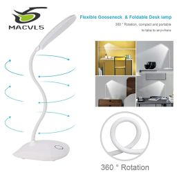 MACVL5 Table Lamp for Study Led Light, Led Desk Light Touch Control Eye Caring, Desk Lamp for Work image 2