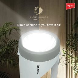 Impex Rechargeable LED Flashlight with Brightness Control Feature | Torch Light | 3600 mAh Battery | 6 Months Warranty | Lumin A4 image 5