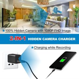 IFITech Wireless Spy Camera, Hidden WiFi Camera with Live View - Video Audio Recording - HD 1080P Spy Camera Charger - Home/Office Security Camera - App Control (Android & iOS)【2024 Upgraded Version】 image 4