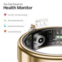 boAt New Launch SmartRing Active Plus, Auto Heart Rate, Sleep, SpO2, Stress & Skin Temperature Monitor, Stainless-Steel Build, Lightweight, 30-Days Battery, Magnetic Charging Case(7, Rose Gold) image 4