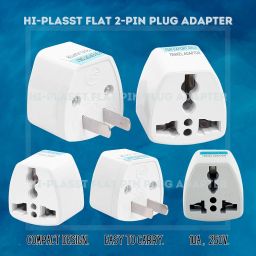 hi plasst pins n plugs Hi-PLASST Travel Adapters US UK EU Universal Socket Converter Plug Adapter (US/Canada Plug-Type A, 1) image 1