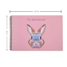 Rabbit - A4 Artist Sketch Book - Drawing Book, with Back Support- 140 GSM- 50 Pages- (Matte Finished Cover) image 1