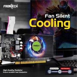 FRONTECH GT 610 Graphics Card with 2 GB DDR3 64 Bits PCIe 2.0, High Efficiency, Quality Gaming Graphics Card, Single Cooling Fan, 3 Years Warranty (GRP-0003, Black) image 4