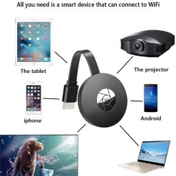 NSH Cromecast Wireless Mirror Screen Cast TV Dongle Compatible for Android/Mac/iOS/Windows/Laptop image 1