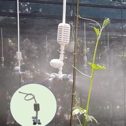 Irrigation Fogger System 4 Way Fogger Assembly Unit with Check Valve for Garden, Greenhouses, Mist Cooling System and Poultry Farm - Pack of 10 image 1