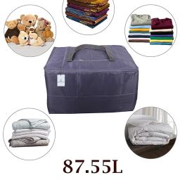 Kuber Industries Rectangular Parachute Jumbo Underbed Moisture Proof Storage Bag with Zipper Closure and Handle (Grey, Standard) - CTKTC06896 image 5