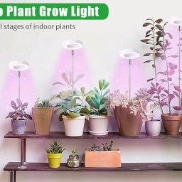 THE LEGACY thelegacyindia.in Grow Light for Indoor Plants, Full Spectrum LED, Adjustable Height and Brightness, Timer, Ideal for Small Plants (Multi Color Light) (Multi Color) image 1