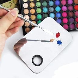 Makeup Mixing Blending Palette With Spatula, Flat Shape image 2