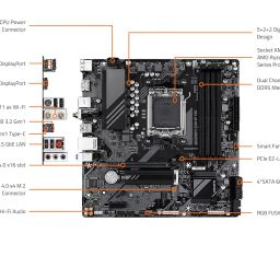 GIGABYTE Micro ATX DDR5 B650M D3Hp Ax image 5