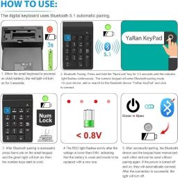 USB Number Pad Numpad Numeric Keypad 18 Key Number Keypad Mini Keyboard for Laptop PC Computer Notebook ChromeBook Surface Desktop Accessories Financial Tax Accounting Office Tool Gadgets image 5