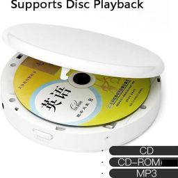 Rechargeable Portable Bluetooth CD Player, Compact Music CD Disc Player for Car/Travel, Home Audio Boombox with Stereo Speaker & LCD Display, Support CD USB AUX Input (Color : Blue)_1 image 5