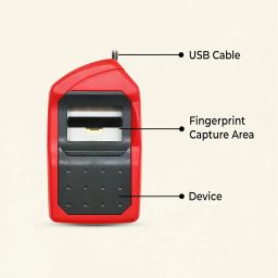 Morpho MSO 1300 E3 RD L1 Fingerprint Biometric Scanner | 1 Year RD Service Registration | Updated High Secured Technology | Easy to Carry Device | Aadhaar Authentication image 5