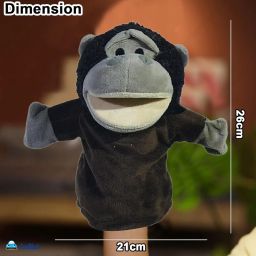 FunBlast Plush Animals Hand Puppet – Movable Mouth, Soft, Learning Toy for Kids (Gorilla) image 2