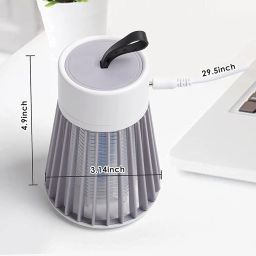 Mosquito Lamp USB Powered Killer for Home Working Purely in Physical Eco Friendly Electronic Led Mosquito Eradication Technique to Kill Mosquito Completely (Mosqito Killer Lamp, White) image 1