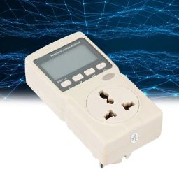 Plug In Watt Kilowatt Monitor, Portable Electricity Usage Monitoring ABS Monitoring EU AC220V plug for home use image 1
