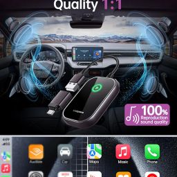 Luckymore Wireless CarPlay Adapter for iPhone, Convert Wired to Wireless Carplay for Apple iPhone iOS 10+ and Cars from 2016 image 5