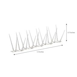 Amazon Brand - Solimo Bird and Pigeon Control Spikes | Weather Resistant | 13 in x 1 in x 3.7 in | Maintenance-Free (10 Pcs) image 5