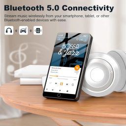 144GB MP3 Player with Bluetooth WiFi, Spotify MP3 MP4 Player with 4" Touchscreen and Speaker, Android 13 OS MP3 Music Players with Spotify Kids, Audible, Amazon Music, Play Store image 3