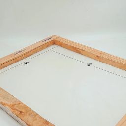 sumikrafts Extra Large Screen Printing Wooden Frame 14x18 Frame with Pre-Stretched Nylon Mesh No. 16 + 60x50cm Nylon Mesh Swatch – Ideal for Professional Large-Scale Printing image 2