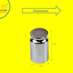 Baijnath Premnath 5000g (5kg) OIML M2 Class Stainless Steel Standard Test weight for Testing & Calibration with NABL Certificate, Precision 800mg with ABS container image 2