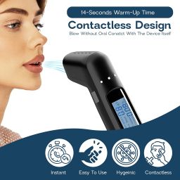 NEWDRU Digital Alcohol Tester Machine – Portable Alcohol Detector Device with High-Precision Breath Analyzer, Non-Contact Alcohol Measuring Machine for Drink and Drive Checks (Latest) image 2