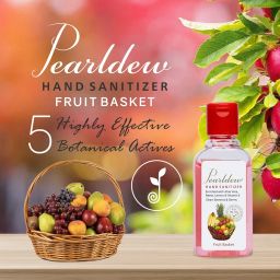 Pearldew Hand Sanitizer (Fruit Basket) |(60 ml - Pack Of 3) image 1