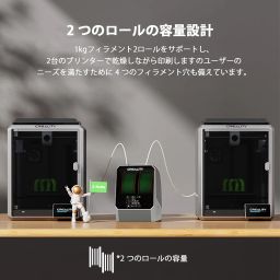 Creality Space Pi Filament Dryer Plus 2 Roll Capacity 1.75mm 2.85mm Filament Compatible with PLA PETG ABS TPU ASA Filament Dryer 45℃~70℃ Temperature Adjustable PTC 360° Hot Air Heating (Space Pi Plus) image 2