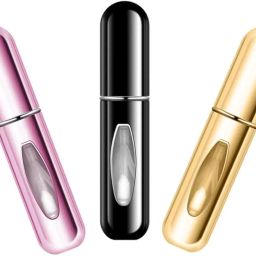 Travel Mini Perfume Refillable Atomizer, Portable Spray Container Bottle, Scent Pump Case, Empty Fragrance Spray for Traveling & Outgoing (Pack of 1) 5ML, Multicolor image 1