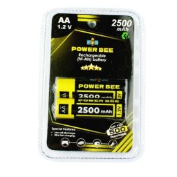 Power Bee Buttontop AA 1.2v 2500mAh Rechargeable (Ni-Mh) Powerful Battery (1 Pair) for Trimmer, Remote, Toys, Clock, Camera & Torch image 5