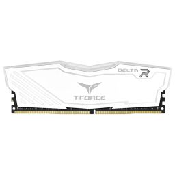 TeamGroup T-Force Delta RGB 8GB 3200MHz (3200MT/s) CL16 White DDR4 Desktop Gaming Memory, Metal Heatsink, ARGB Motherboard Sync, XMP 2.0, for Intel/AMD CPU, High Performance Low Latency RAM Module image 2